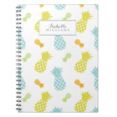 Gepersonaliseerd anananaspatroon notitieboek (Voorkant)