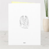 Gepersonaliseerd Angel ontwerp Get Well Kaart (Achterkant)