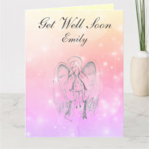 Gepersonaliseerd Angel ontwerp Get Well