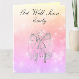 Gepersonaliseerd Angel ontwerp Get Well Kaart