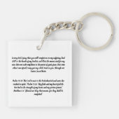 Gepersonaliseerd Angel ter herinnering aan Sleutelhanger (Achterkant)