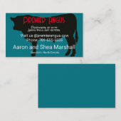 Gepersonaliseerd Angus Bull Silhouette Visitekaart Visitekaartje (Voorkant / Achterkant)