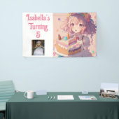 Gepersonaliseerd Anime Meisje Spandoek (Beurs)