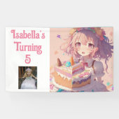 Gepersonaliseerd  Anime Meisje Spandoek (Horizontaal)