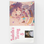 Gepersonaliseerd  Anime Meisje Spandoek (Verticaal)