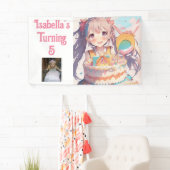 Gepersonaliseerd  Anime Meisje Spandoek (Insitu)