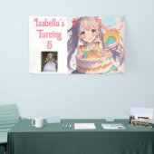 Gepersonaliseerd  Anime Meisje Spandoek (Beurs)