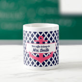 Gepersonaliseerd anker Deze koffie is van Teacher Koffiemok