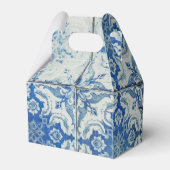 Gepersonaliseerd Antiek  Portugees Tile Patroon Bedankdoosjes (Achterkant)