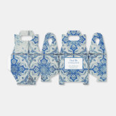 Gepersonaliseerd Antiek  Portugees Tile Patroon Bedankdoosjes (Uitgevouwen)