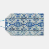 Gepersonaliseerd Antiek  Portugees Tile Patroon Cadeaulabel (Achterkant Horizontaal)