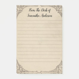 Gepersonaliseerd Antiek Vervuild Vintage Persoonli Post-it® Notes