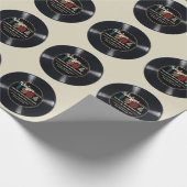 Gepersonaliseerd Any Age  Rock N' Roll Verjaardag Cadeaupapier (Hoek)