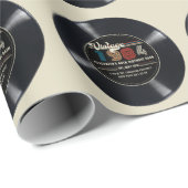 Gepersonaliseerd Any Age  Rock N' Roll Verjaardag Cadeaupapier (Rol Hoek)