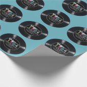 Gepersonaliseerd Any Age  Rock N' Roll Verjaardag Cadeaupapier (Hoek)