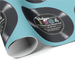 Gepersonaliseerd Any Age  Rock N' Roll Verjaardag Cadeaupapier