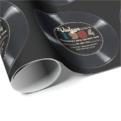 Gepersonaliseerd Any Age Rock N' Roll Verjaardag Cadeaupapier (Rol Hoek)