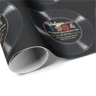 Gepersonaliseerd Any Age  Rock N' Roll Verjaardag Cadeaupapier