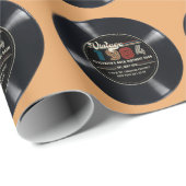 Gepersonaliseerd Any Age Rock N' Roll Verjaardag Cadeaupapier (Rol Hoek)