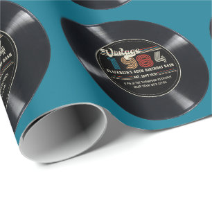 Gepersonaliseerd Any Age  Rock N' Roll Verjaardag Cadeaupapier