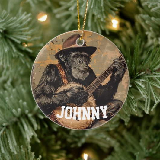 GEPERSONALISEERD APART FUNNY KERSTORNAMENT KERAMISCH ORNAMENT (Boom)