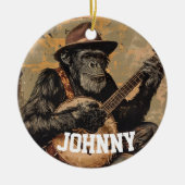 GEPERSONALISEERD APART FUNNY KERSTORNAMENT KERAMISCH ORNAMENT (Voorkant)