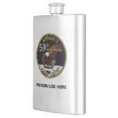 Gepersonaliseerd Apollo 11 50th Jubileum Heupfles (Links)