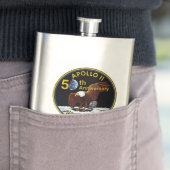 Gepersonaliseerd Apollo 11 50th Jubileum Heupfles (Voorbeeld)