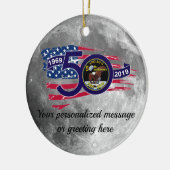 Gepersonaliseerd Apollo 11 50th Jubileum Keramisch Ornament (Links)