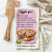 Gepersonaliseerd appeltaartrecept theedoek