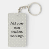 Gepersonaliseerd appreciatie Dank je hand met brie Sleutelhanger (achterkant)