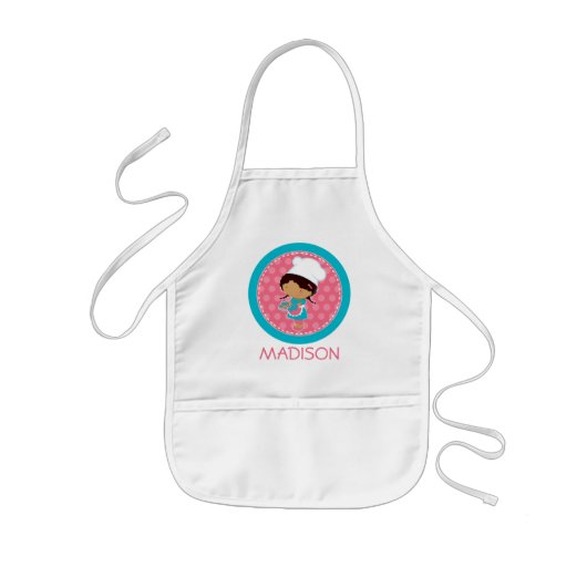 Gepersonaliseerd Apron - Little Baker Party Favors Kinder Schort (Voorkant)