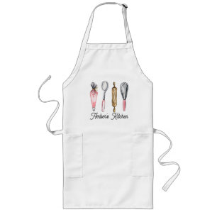 Gepersonaliseerd Apron, naampron, aangepaste naam  Lang Schort