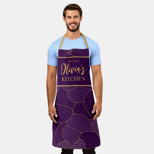 Gepersonaliseerd Apron, Name Apron, Custom Name Schort (Gedragen)