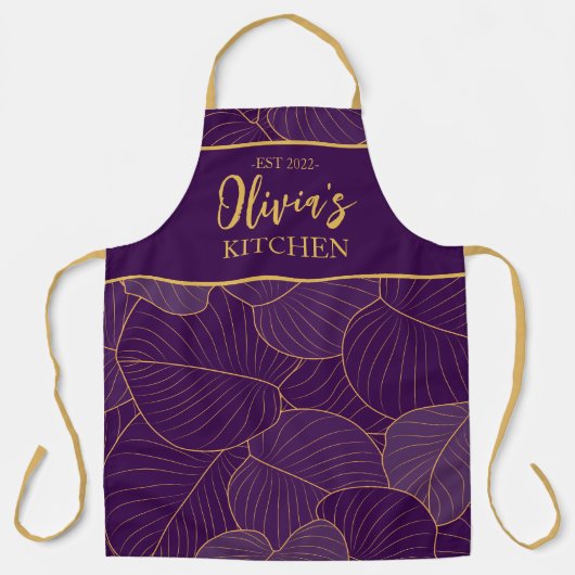 Gepersonaliseerd Apron, Name Apron, Custom Name Schort (Voorkant)