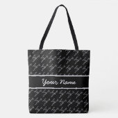 Gepersonaliseerd Aqua aerobics typografische patro Tote Bag (Voorkant)