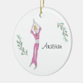 Gepersonaliseerd Arabisch keepomwille keramisch ve Keramisch Ornament (Links)