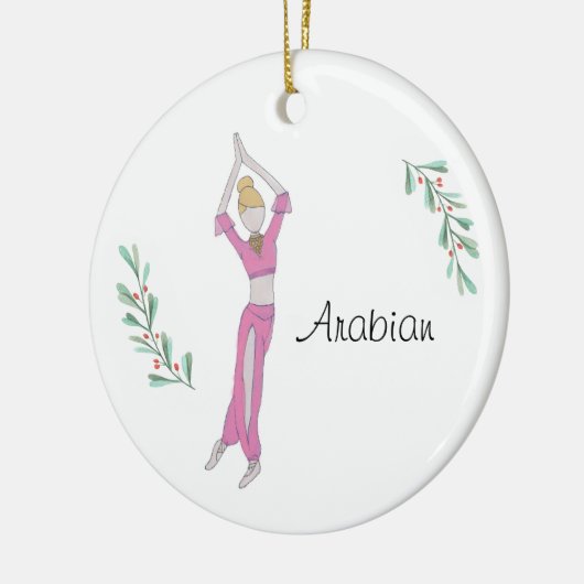 Gepersonaliseerd Arabisch keepomwille keramisch ve Keramisch Ornament (Links)