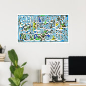 Gepersonaliseerd Arabische kalligrafie-Design Poster (Thuiskantoor)