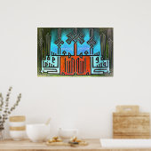 Gepersonaliseerd Arabische kalligrafie-Design Poster (Keuken)