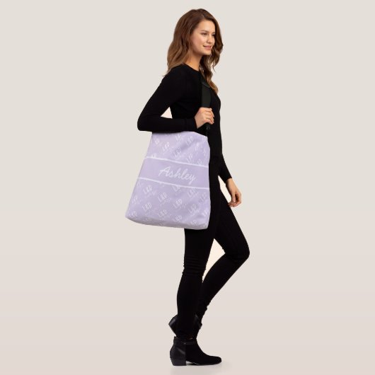 Gepersonaliseerd arbeids- en leveringspatroon crossbody tas (Op model)