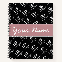 Gepersonaliseerd arbeids- en leveringspatroon notitieboek