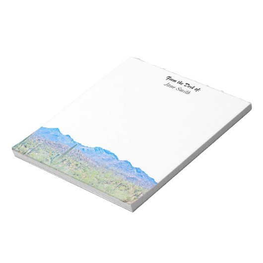 Gepersonaliseerd Arizona Desert Notitieblok (Linkerzijde)