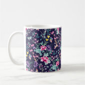 Gepersonaliseerd Art Deco Mok met Floral Design (Links)