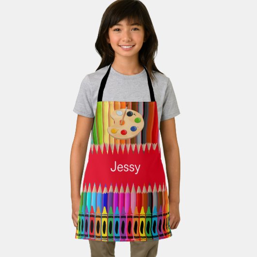 Gepersonaliseerd artiest schort (Insitu)