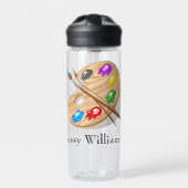 Gepersonaliseerd artiest waterfles (Voorkant)