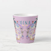 Gepersonaliseerd artikelboek latte mok (Voorkant)