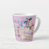 Gepersonaliseerd artikelboek latte mok (Rechterhoek)