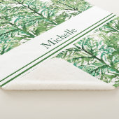 Gepersonaliseerd artistiek handgeschilderd boompat sherpa deken (3/4)