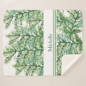 Gepersonaliseerd artistiek handgeschilderd boompat sherpa deken (Voorkant (horizontaal))